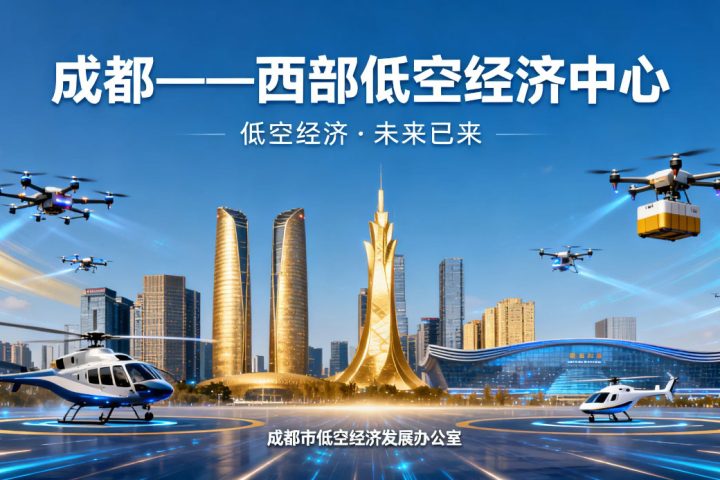 沸腾！成都低空经济放大招：450亿目标+100+场景，两年路线图定了